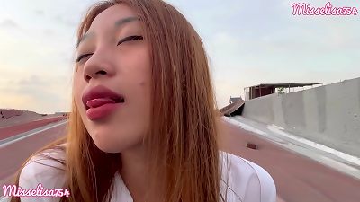 chinese slut super-fucking-hot secretary PUBLIC OUTDOOR