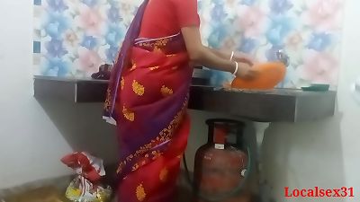 Desi Bengali desi Village Indian Bhabi Kitchen fuck-fest In red Saree ( Official video By Localsex31)