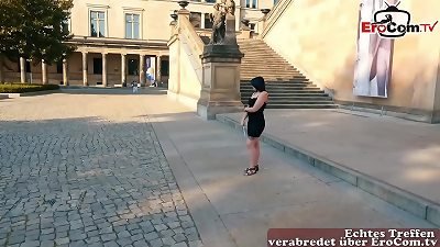 German normal congenital girl next door doing real blind tryst rendezvous on the street
