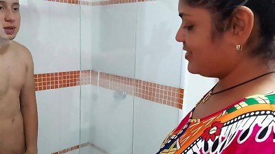 She heads into the shower when I'm taking a douche because she wants my jism in her mouth, my stepmother is a whore!