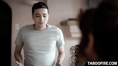 old step-mom dual fucked by sons