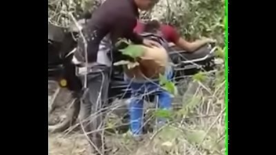 Desi couple loving outdoors