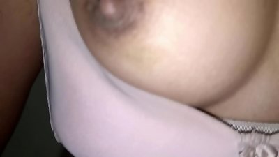 highly molten married dame flashing off with panties and letting a stranger grope her