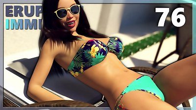 ERUPTION IMMINENT #76 &bull; hot babes in swimsuit love each other