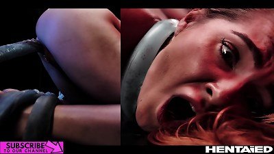 Real Life hentai - Oviposition - tiny Dragon bound up and plowed by Alien Monster