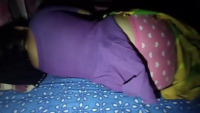 enormous butt of Desi uber-cute Sleeping Housewife