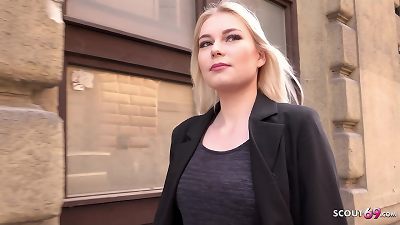 GERMAN SCOUT - FINNISH teen MIMI CICA PICKUP AND tough drill