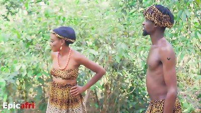 Adam and Eve - their very first hump in the garden of Eden