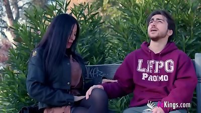 newbie HUNT for a divorced MILF! blowing chisels in the street