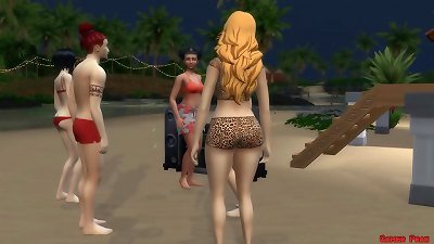 Bleach on Ichigo Beach pulverizes heavily wonderful Rangiku extrimely great hentai hentai - hooters Job