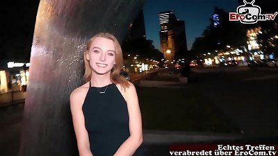 uber-cute german light-haired teenage with small boobies at a real Fuckdate