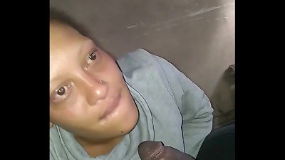 Coloured dame on my african cock