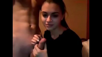 Romanian timid teen oral pleasure