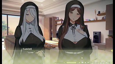 Summer Clover [ HAREM manga porn GAME ] Ep.1 Fired because of his thick hard-on !