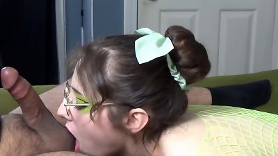 Ms. Frizzle examines Your knob & Gives voluptuous Head munching deepthroat with massive man juice caked facial cumshot & Throatpie