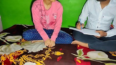 The tuition educator punished Ritika for having sex. romped student Ritika fiercely.