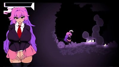 hentai game "Udonge" damsel with pinkish hair Part 2 Commented gameplay