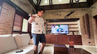 She seduces her foreign friend to ravage her without a condom