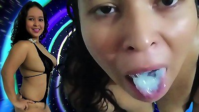 milf swallowing cum. My hotwife does not have permission to fuckme, I jerk for him. As consolation I deepthroat his small cock, and I swallow his man gravy when he ejaculates in my mouth. He's a homo sphincter