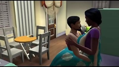 SaluAunty Clunches In Her chubby yam-sized caboose