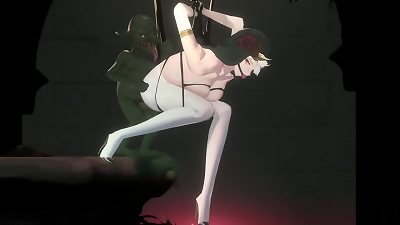 Thorn Sin manga cool chick Becomes a biotch for Monsters