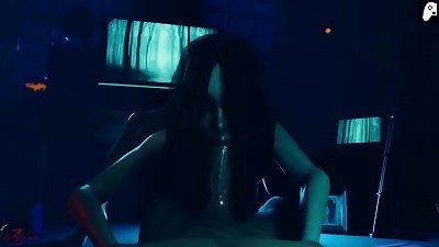 (4K - Dezmall) very wonderful ghost girl is thirsty for cum so she rides successful bone and makes him jizz | 3 dimensional anime porn