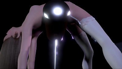 3d cartoon hentai VR Game Virt a Mate: Elf teenage female hard Crucified, labia fucked by Machine