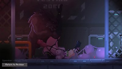 Zetria full hentai Stage 1 Space Monsters pummel red-hot chesty slut