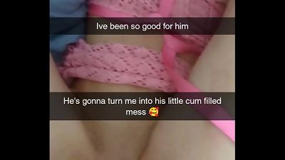 Real cuckold girlfriend turned Pet CumSlut On Snapchat -Richelle Rose