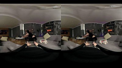 Halloween three-way with Her greatest friend and a Vampire