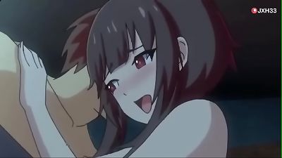 Megumin and Kazuma have intense lovemaking