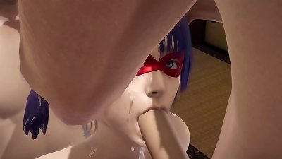 LadyBug threesome double blowjob   double invasion [Full Video]