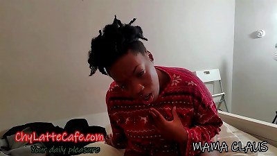 Have hump with mommy to Get Gifts From Santa - Taboo, virtual sex, pov, role play, milf, ebony milf