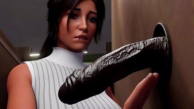 big black cock Glory crevasse big-chested mega-bitch big-black-cock Blowjob| Lara Croft Gets Some ebony shaft At A Glory Hole| deepthroats fat big-black-cock - Lara Croft Adventures 03 (3D anime porn pornography Games)