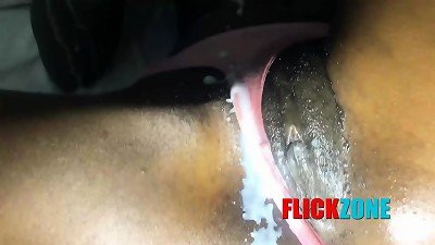 African molten schoolgirls having hook-up on the bed