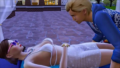 StepSon fucks Sleeping asian StepMom After Swimming In The Pool | asian StepMom And son nailing | chinese flick hook-up gig