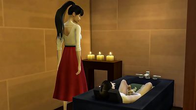 asian mother Helping sonnie masturbate In The bath || mother Catches Her son masturbating || asian mother And son || chinese video fuck-fest vignette || mother Helps son-in-law jism