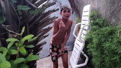 Stepmother entices her schoolgirl with her giant ass. little virgin jerk-off bro is spying on that public bang-out with 2 schoolgirls (see closed