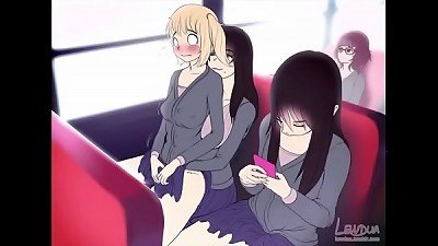 HQ anime FUTA romp IN BUS