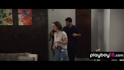 thick boobed wifey Sarah Royce wants to hype her sexual life with bisex stunner