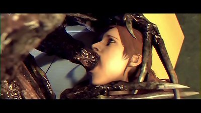 Monster manstick through Her!