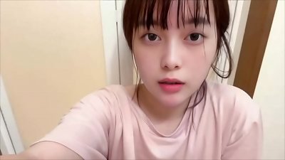 A hairy school damsel jerks by rubbing her stinkin' labia after coming home from the gym.