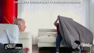 horny Step Siblings Having hookup Beside their Slept grandfather