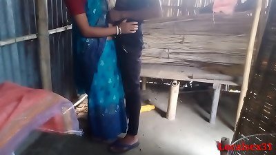 Sky Blue Saree Sonali drill in brother in Law clear Bengali Audio ( Official video By Localsex31)