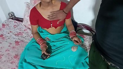 hubby pounds wife Alone While Working at Home, Indian Hindi HD porno video in clear hindi voice.