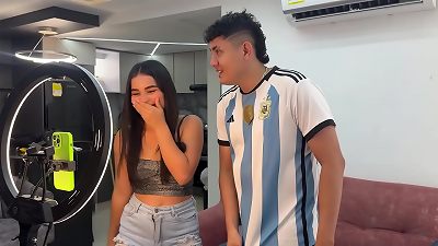 My little stepsister wants to know what it perceives like to be with a fag guy and I cum on her face.