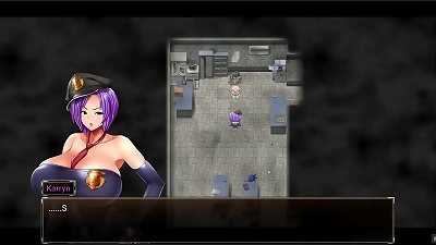 Karryn's jail [PornPlay hentai game] Ep.12 rough 3 way with a slime monster and a thug