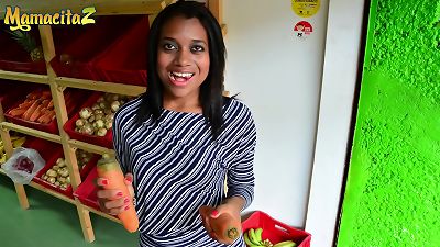 MAMACITAZ - #Luisa Chocolate - stunning black teenage rides Stranger On Her first adventure On porn web cam