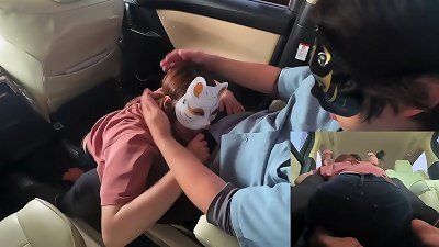 A pervy married woman who is suspected of having an affair by her husband and gives out the man gravy accumulated by a blowjob to get a hump cream check