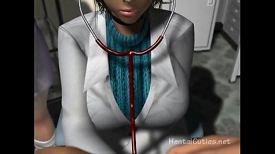 busty hentai nurses blowing a patients stiffy